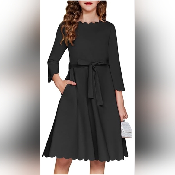 Arshiner Other - NWT Arshiner Girls Party Dress  A-Line Formal Midi Dress w pockets